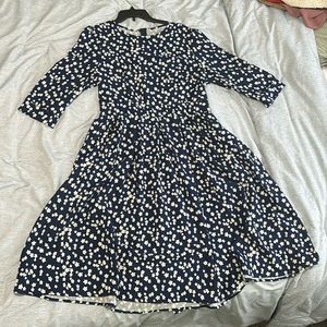 Long Flowy Dress 3/4 Sleeve XL